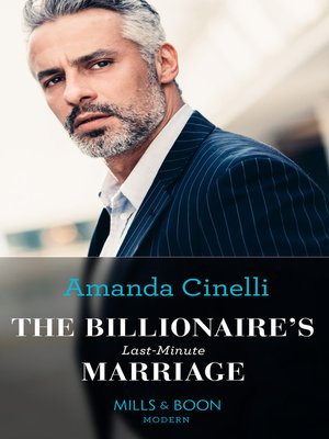 cover image of The Billionaire's Last-Minute Marriage